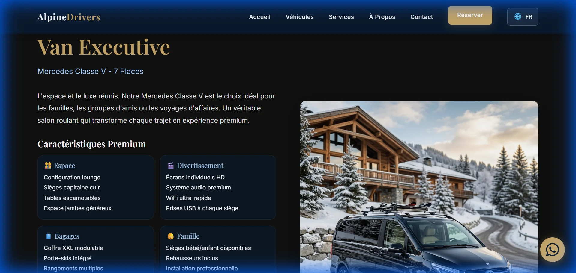Exemple de Van Executive - Mercedes Classe V